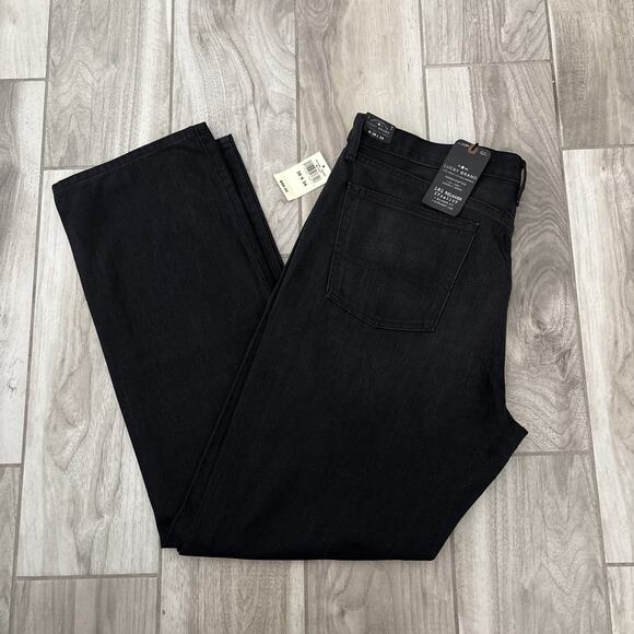 Lucky Brand Jeans Mens 38/34 Black 181 Relaxed Straight Denim Pants Classic NWT - Picture 1 of 7